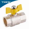 TMOK forged and thread brass valve with safety structure long steel handle